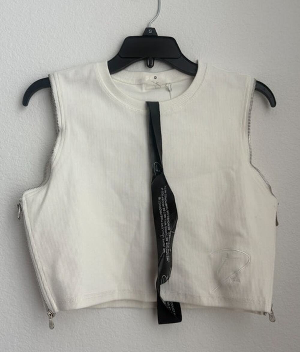 NWT Tordrobes Zipper White Tank Size XXL